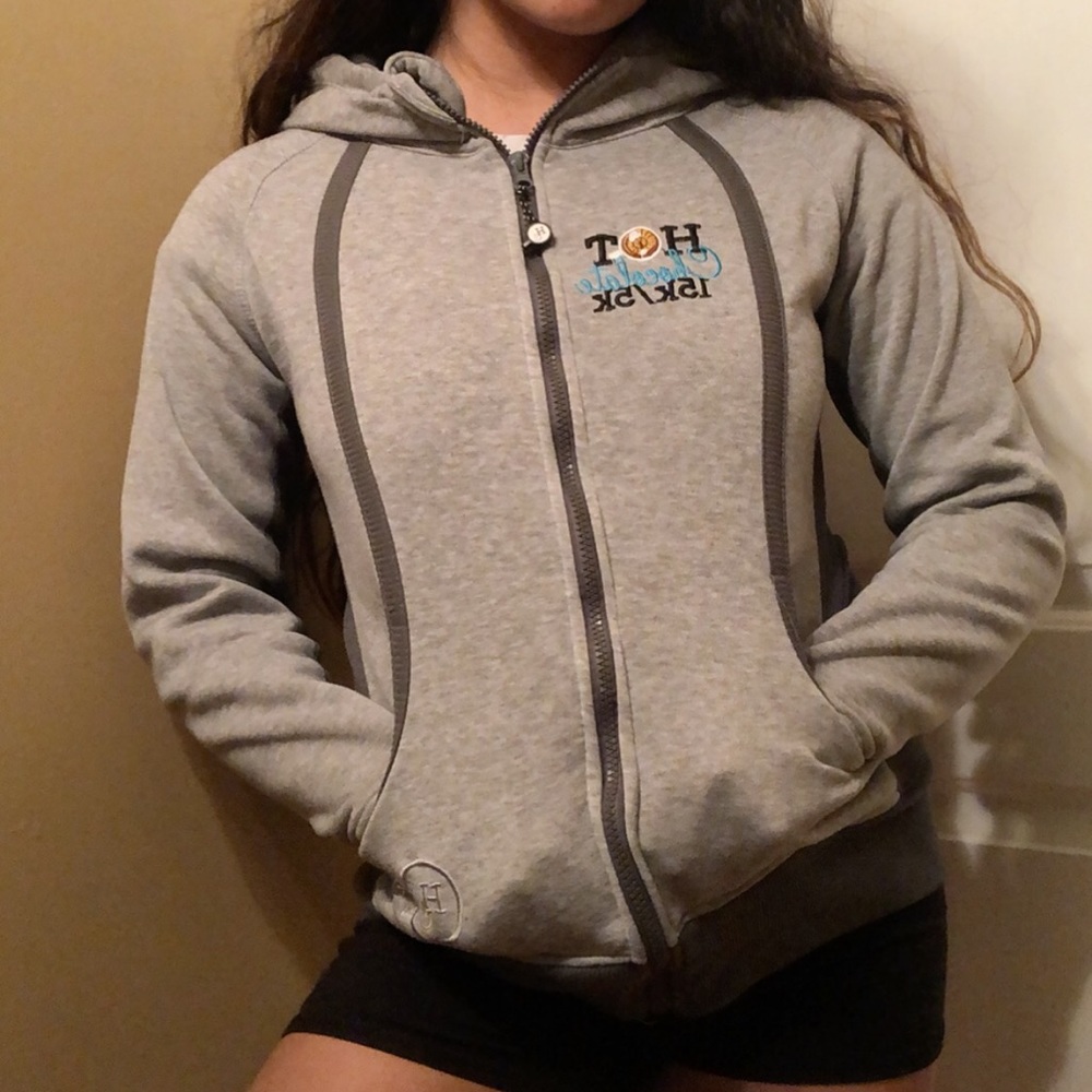 hot chocolate run zip up